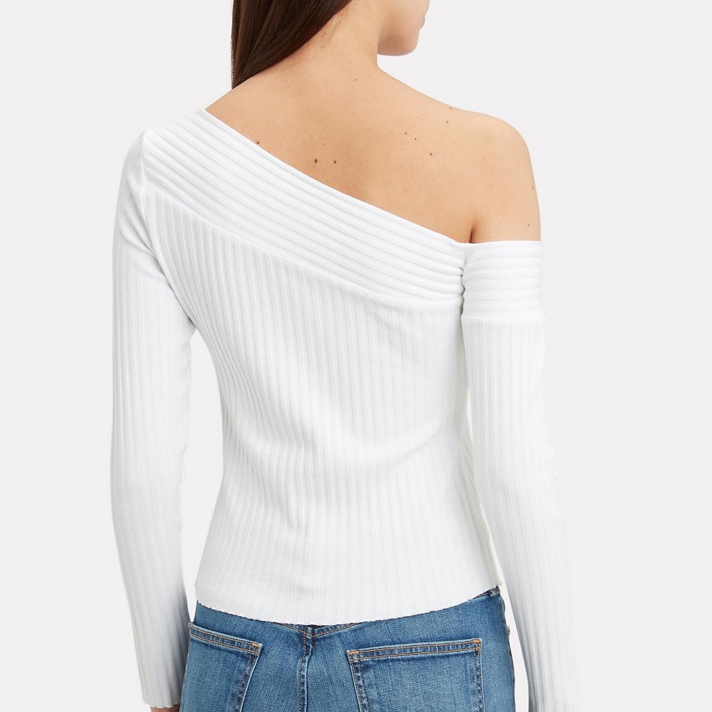 The Range - Ribbed Off The Shoulder Top
